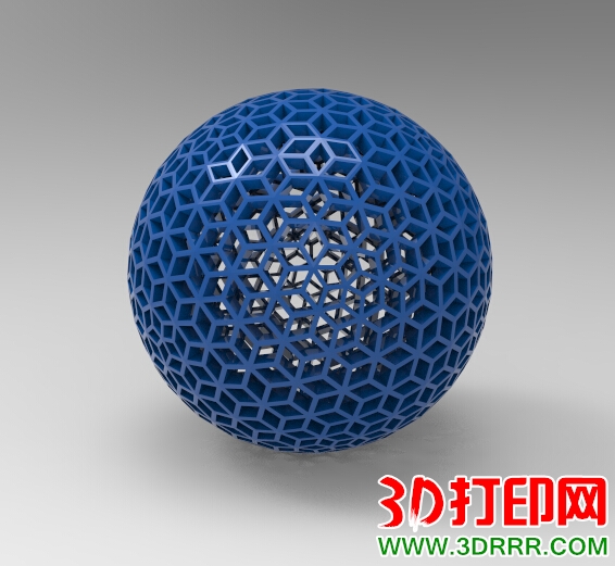 菱形球体3D打印模型下载