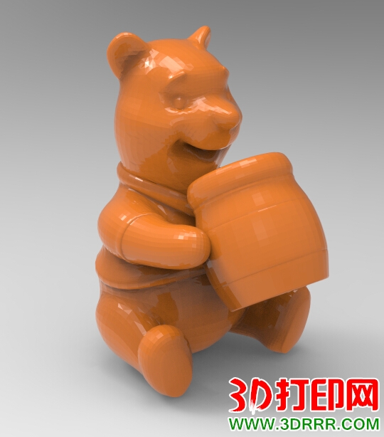 小熊维尼3D打印模型免费下载