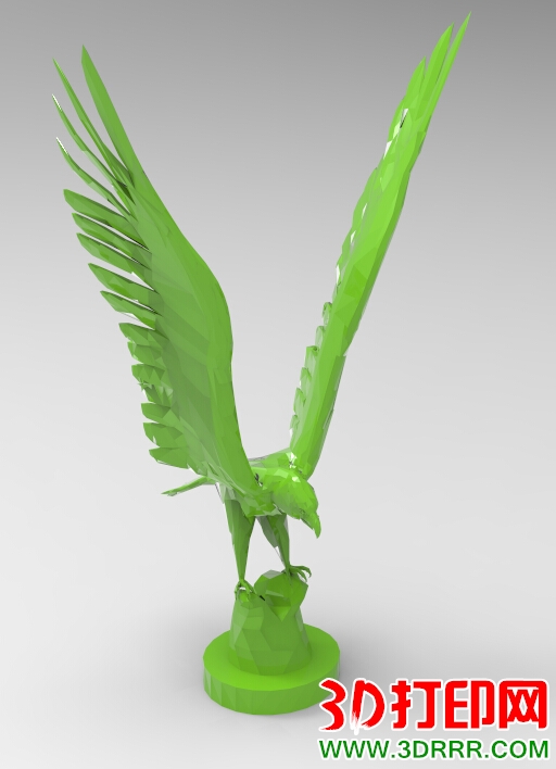 雄鹰展翅3D打印模型免费下载