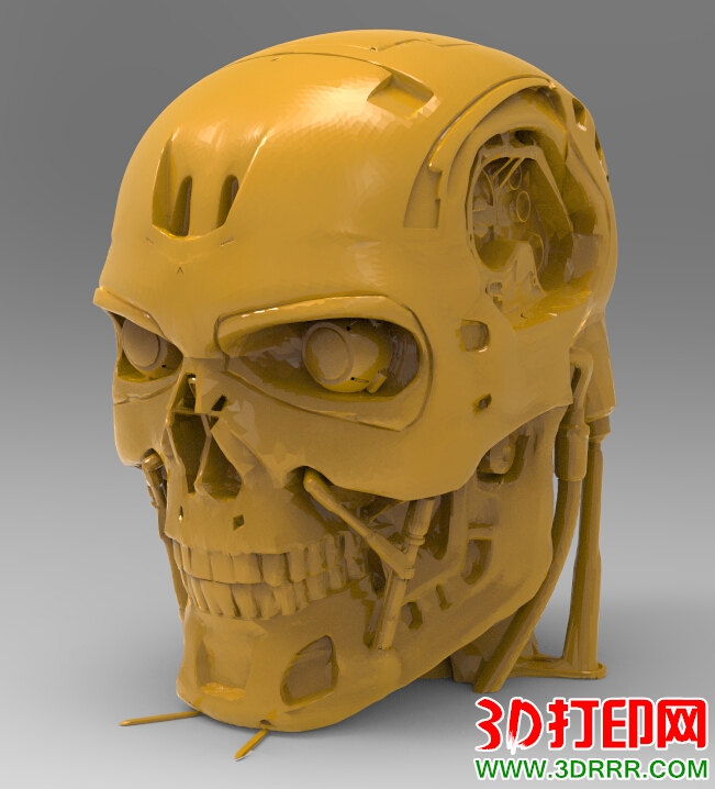 终结者+T800人头3D打印模型免费下载