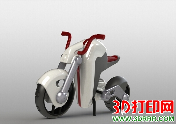 电动摩托车3D打印模型免费下载