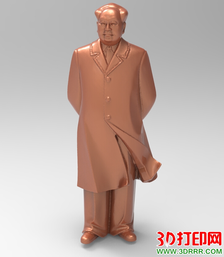 毛泽东塑像3D打印模型下载（STL格式）