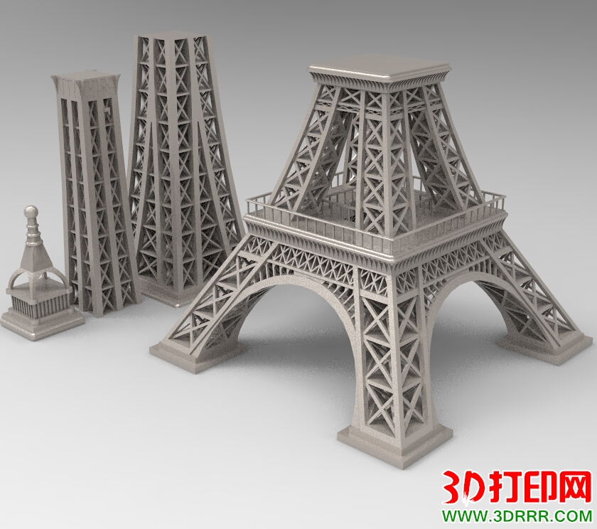 埃菲尔铁搭3D打印模型免费下载