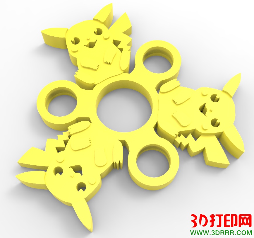 指尖陀螺（皮卡丘）3D打印模型下载.png