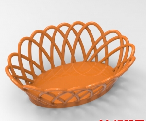 水果篮3D打印模型免费下载（STL格式）