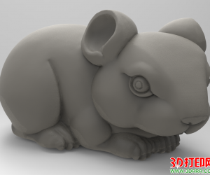 小仓鼠（老鼠）3D打印模型免费下载（STL格式）