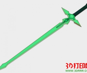 刀剑神域的剑3D打印模型免费下载（STL可装配）