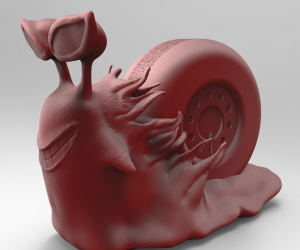 多佛朗明哥电话虫蜗牛3D打印模型免费下载（STL文件）