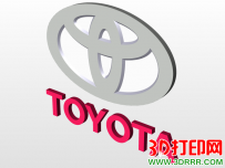 丰田TOYOTA车标3D打印模型免费下载（STL模型）