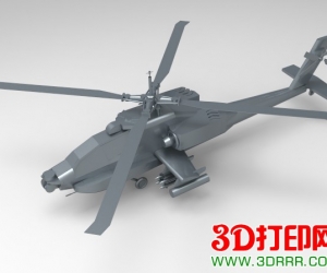 3D打印模型—阿帕奇直升机