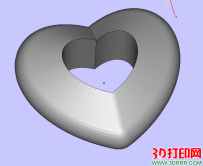 自己画的爱心3D打印模型下载
