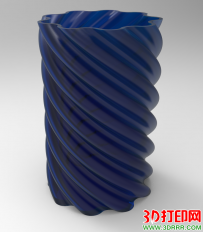 螺旋圆管笔筒3D打印模型下载（STL模型）
