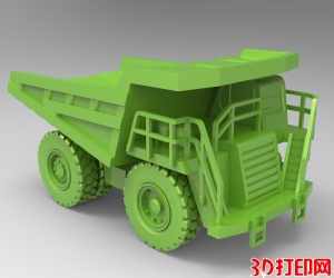重型卡车3D打印模型免费下载（STL格式可装配）