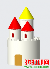 城堡3D打印模型STP文件格式
