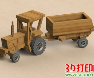 拖拉机3D打印模型免费下载（STP格式）