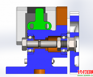 3D打印机挤出机结构设计模型免费下载（IGS格式）