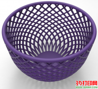半圆形网格捧碗3D打印模型免费下载（STL模型）