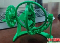 3D打印齿轮魔方作品，效果不太好连接都是固定的