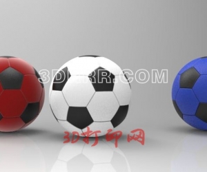 足球3D打印模型下载（STL模型）
