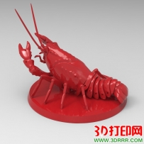 龙虾3D打印模型免费下载（STL格式一体成型）