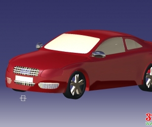 奥迪A5汽车3D模型下载