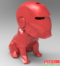 小狗钢铁侠3D打印模型免费下载（STL模型）