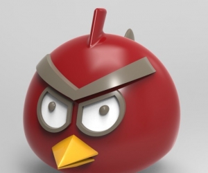 愤怒的小鸟3D打印模型下载