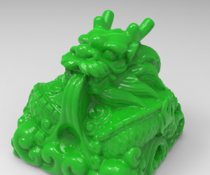 龙印章3D打印模型下载（STL格式）