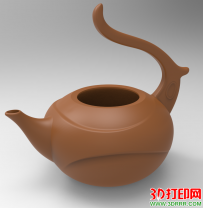 带手柄的茶壶3D打印模型免费下载（STL模型）
