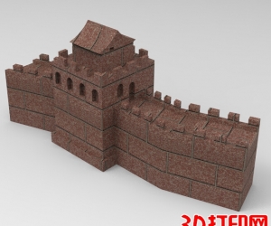 万里长城3D打印模型免费下载(STL格式)