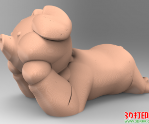 小萌猪3D打印模型下载（STL格式）