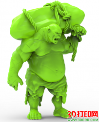 扛着巨石的巨人3D打印模型下载（STL文件）