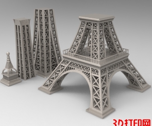 埃菲尔铁塔3D打印模型免费下载