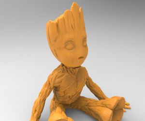 可爱的银河护卫队树人格鲁特3D打印模型下载