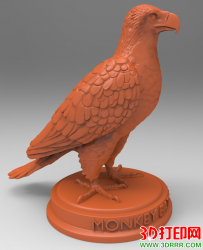 老鹰3D打印模型免费下载（STL模型）