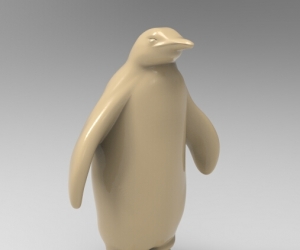 企鹅3D打印模型免费下载（STL格式）