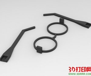 哈利波特眼镜3D打印模型下载（可组装）