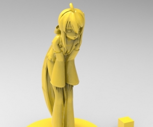 初音未来美少女3D打印模型下载(STL格式)
