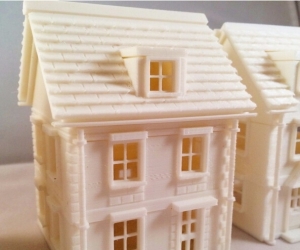城镇住宅3D打印模型下载（STL格式）