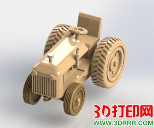拖拉机3D打印模型下载（STP格式）