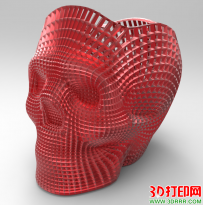 镂空骷髅头3D打印模型免费下载（STL格式）