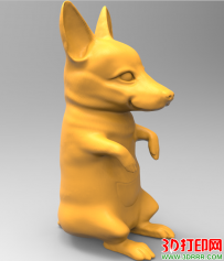 柯基犬（狗）3D打印模型免费下载（STL模型）