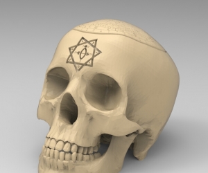 骷髅头骨3D打印模型下载（STL格式）