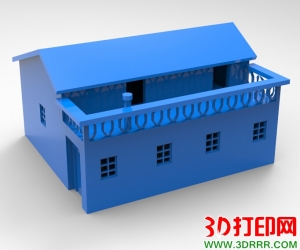 农村老房子3D打印模型免费下载（STL格式）
